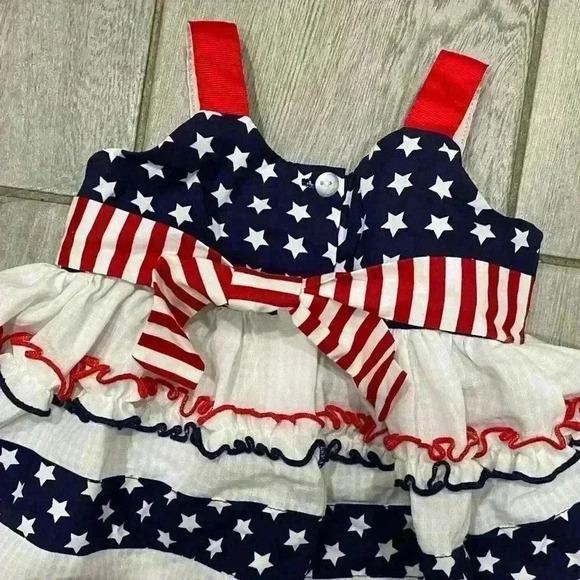 Bonnie Baby Patriotic Dress size 3-6 months - Picture 2 of 4